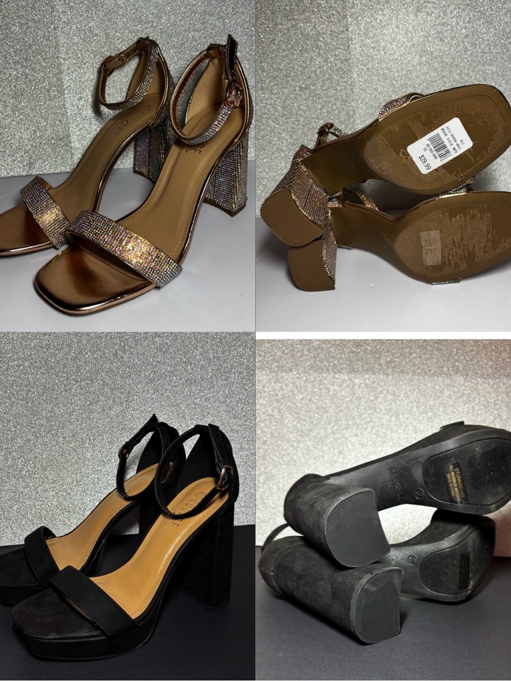 BRAND NEW! 2 Pair Open Toe Heels💛Perfect For Different Outfit Options!